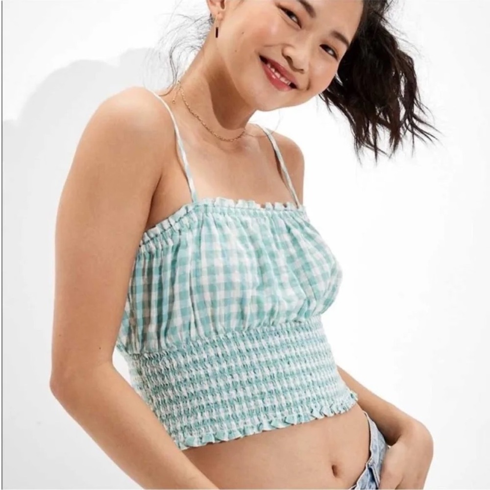 American Eagle Gingham Top
